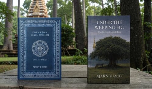 Thai Poetry Books on Table