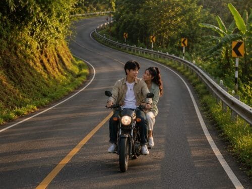 Motorcycling in Sakon Nakhon